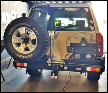Load image into Gallery viewer, Gobi-X Nissan Patrol GU Rear Bumper with Jerry Can Holder and Tire Carrier