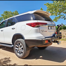 Load image into Gallery viewer, Gobi-X Toyota Fortuner 2016+ Rear Bumper with LHS Tire Carrier and RHS Jerry Can Carrier