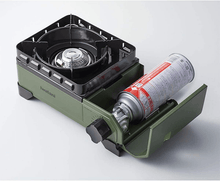 Load image into Gallery viewer, Iwatani Tough Maru Jr. Cassette Stove in Olive Green