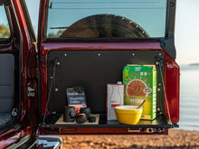 Load image into Gallery viewer, Kaon Rear Door Drop Down Table & Door Cards to suit Toyota LandCruiser 70 Wagon & Troopcarrier