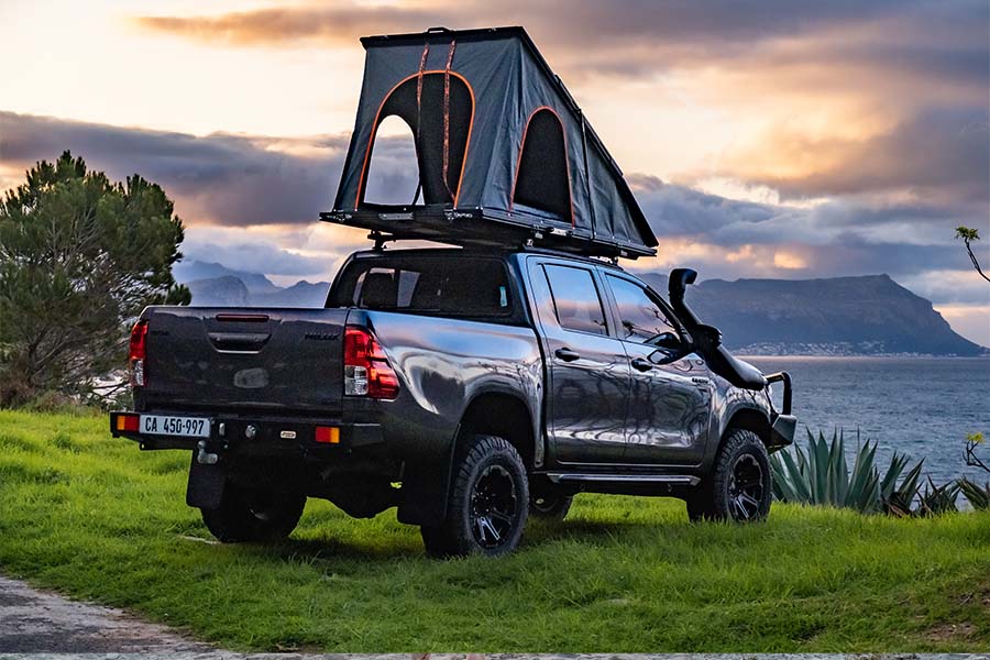 hilux roof top tent Alu-Cab LT-50 Lightweight Roof Top Tent
