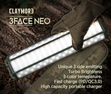 Load image into Gallery viewer, Claymore 3FACE NEO 30 Camping Rechargeable LED Lantern & Power Station