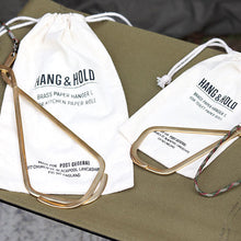 Load image into Gallery viewer, Post General Brass Paper Hanger S & L