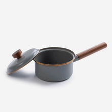 Load image into Gallery viewer, Barebones Living Enamel Sauce Pan - Slate Gray