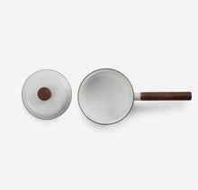Load image into Gallery viewer, Barebones Living Enamel Saucepan Eggshell