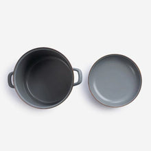 Load image into Gallery viewer, Barebones Living Enamel Stock Pot - Slate Gray