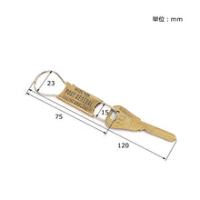 Load image into Gallery viewer, Post General Brass Keyholder with Vintage Key