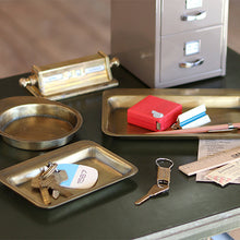 Load image into Gallery viewer, Post General Brass Keyholder with Vintage Key