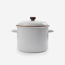 Load image into Gallery viewer, Barebones Living Enamel Stock Pot Eggshell