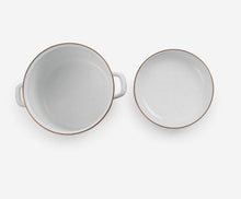 Load image into Gallery viewer, Barebones Living Enamel Stock Pot Eggshell