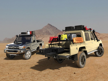 Load image into Gallery viewer, Toyota Land Cruiser 79 DC Bakkie Slimline II Roof Rack Kit