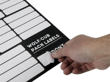 Load image into Gallery viewer, Wolf/Cub Pack Campsite Organizing Labels