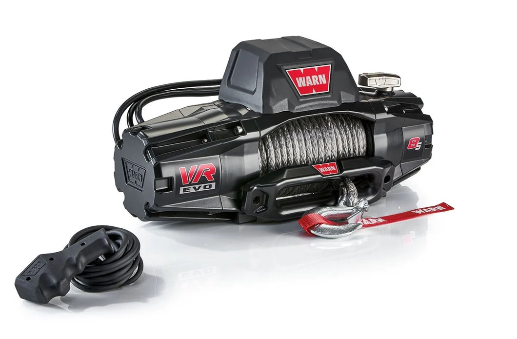 WARN VR EVO 8-S 12V Winch - 8,000LBS Synthetic Rope INC Wireless Remote