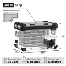 Load image into Gallery viewer, ICECO APL55 Dual Zone 12 Volt Fridge refrigerator (55L)
