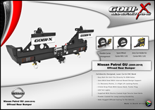 Load image into Gallery viewer, Gobi-X Nissan Patrol GU Rear Bumper with Jerry Can Holder and Tire Carrier
