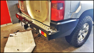 Gobi-X Nissan Patrol GU Rear Bumper with Jerry Can Holder and Tire Carrier