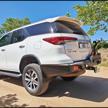 Load image into Gallery viewer, Gobi-X Toyota Fortuner 2016+ Rear Bumper with LHS Tire Carrier and RHS Jerry Can Carrier
