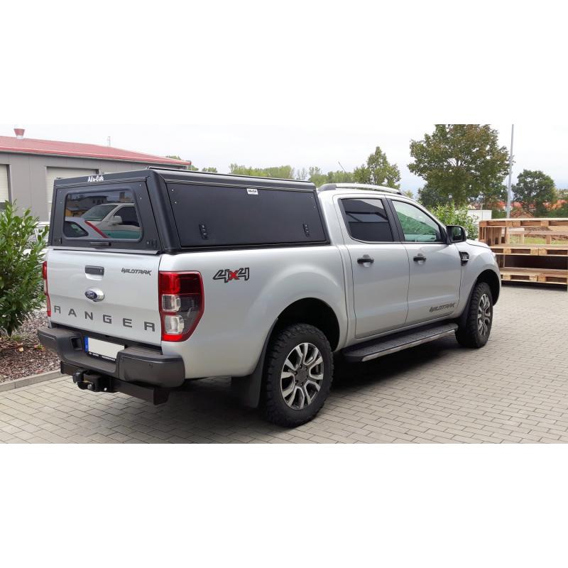 Alu-Cab Explorer Canopy - Ford Ranger 2012 - 2022+ DC Black Smooth