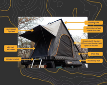 Load image into Gallery viewer, Quick Pitch Aero Light Roof Top Tent
