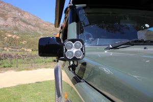 Alu-Cab Jimny Bonnet Light Brackets