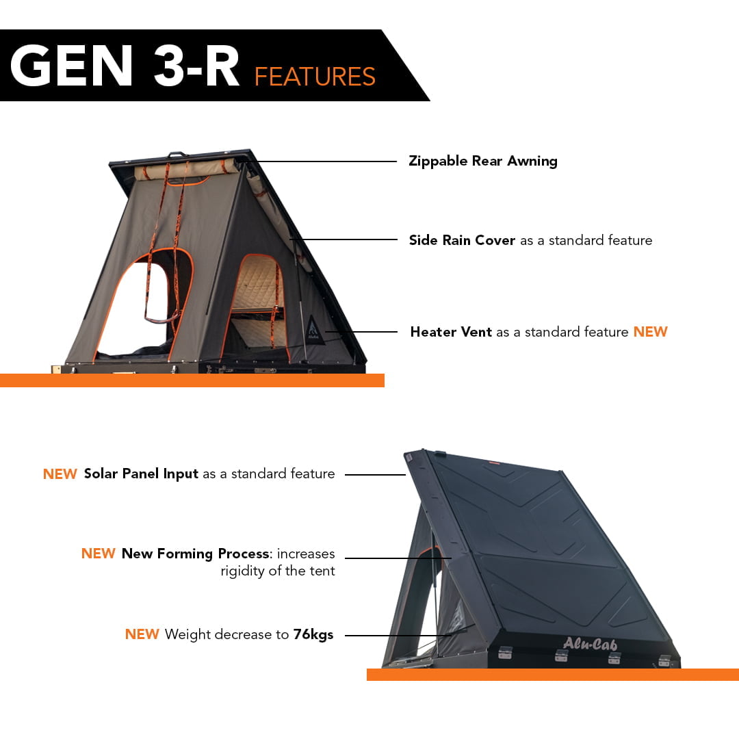 Alu-Cab Gen 3-R Hard Shell Roof Top Tent – Premium Overland Outfitters