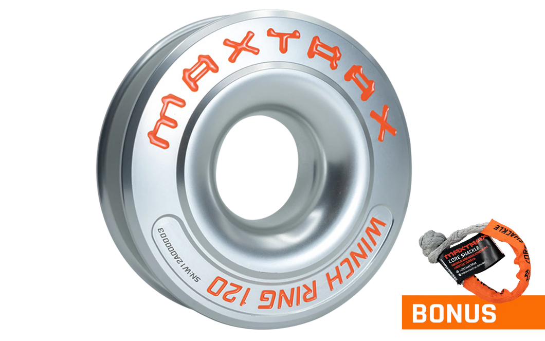 MAXTRAX Winch Ring 120 with Core Shackle