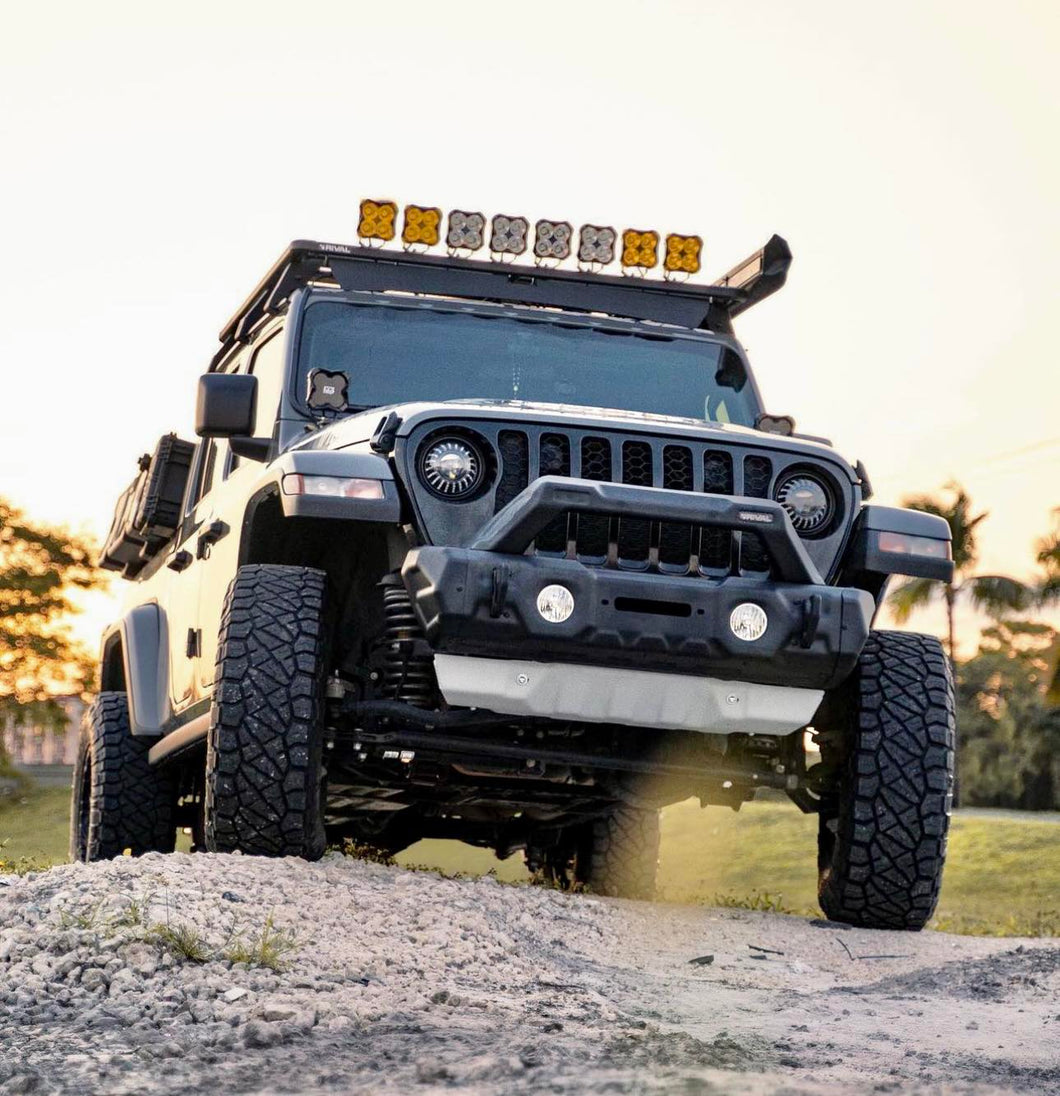 Jeep JK JL JT  - Rival Modular Stamped Steel Stubby Bumper