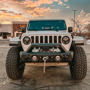 Jeep JK JL JT  - Rival Modular Stamped Steel Stubby Bumper