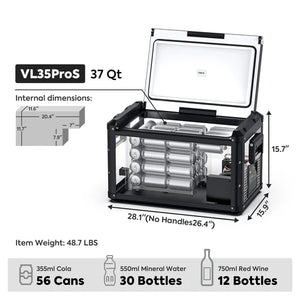 ICECO VL35ProS Single Zone Portable Fridge Freezer (35L)