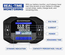 Load image into Gallery viewer, Atem Power Battery Monitor With Shunt High Low Voltage 500A Wire 12V Battery
