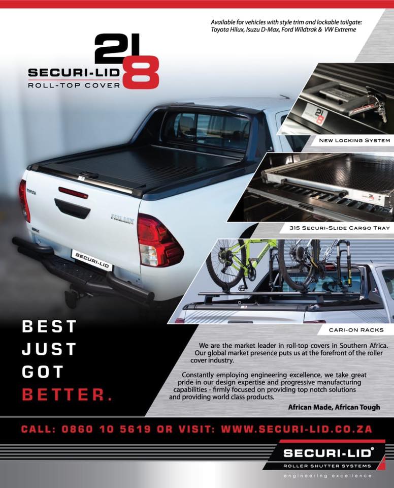 Toyota Hilux Roll Top Bed Cover with Integrated Channels - Securi-lid 218