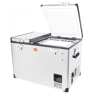 SnoMaster 56L Dual Compartment Stainless Steel Fridge/Freezer AC/DC (SMDZ-CL56D)