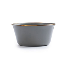Load image into Gallery viewer, Barebones Living Enamel Mixing Bowl - Slate Gray - Set of 2
