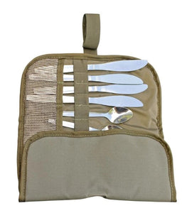 Cutlery Roll-up Compact 4-Set RS Kitted Khaki