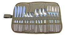 Load image into Gallery viewer, Cutlery Roll-up Compact 4-Set RS Kitted Khaki
