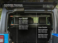 Standalone Rear Roof Shelf for Jeep Wrangler JK 4 Door by Kaon