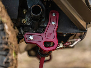 Recovery Tow Points for Toyota Land Cruiser LC70 by Kaon [Colour: Tanami Red]