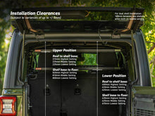 Load image into Gallery viewer, Kaon Standalone Rear Roof Shelf for Jeep Wrangler JL 4 Door
