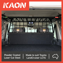 Load image into Gallery viewer, Kaon Cargo Barrier &amp; Shelf for Toyota Land Cruiser 76 - 70 Series Wagon
